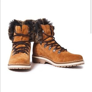 Sam Edelman faux fur suede Bowen ankle boots